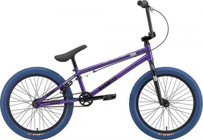 Трюковой велосипед бмх 20 дюймов для трюков триала фристайла взрослый STARK Madness BMX 4 фиолетовый - фото 1 - id-p223343569