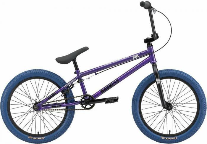 Трюковой велосипед бмх 20 дюймов для трюков триала фристайла взрослый STARK Madness BMX 4 фиолетовый - фото 2 - id-p223343569