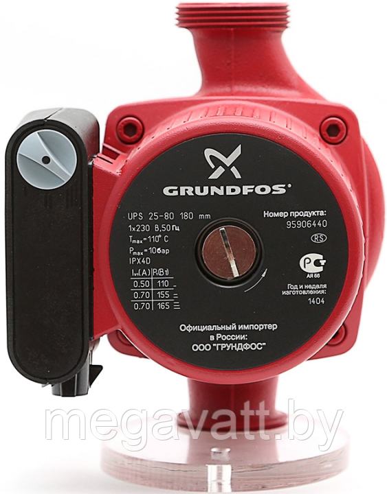 Насос циркуляционный Grundfos UPS 25-80 - фото 2 - id-p223345234