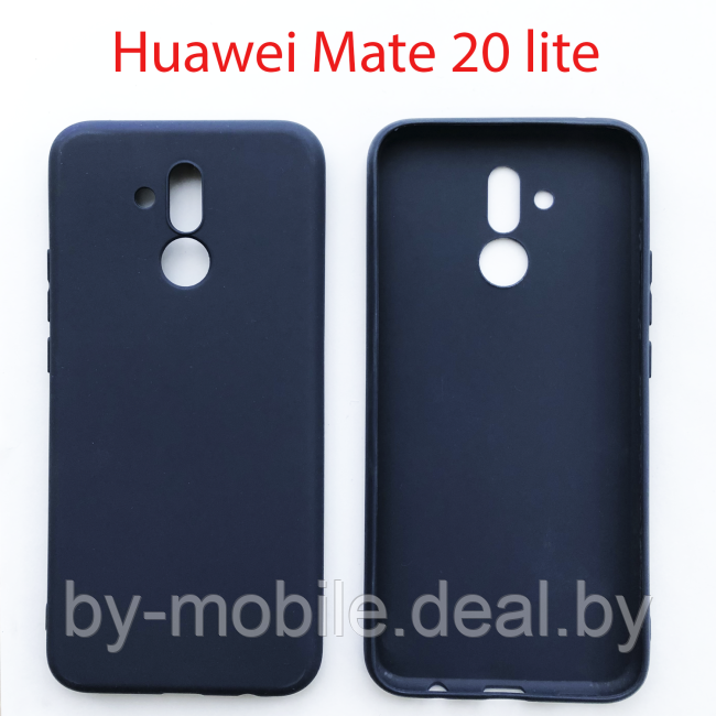 Чехол бампер Huawei Mate 20 Lite SNE-LX1 (синий) - фото 1 - id-p223346516