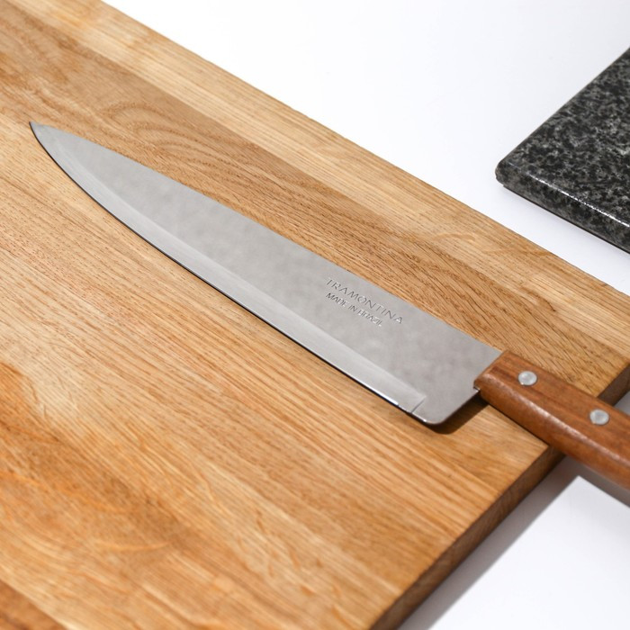 Нож кухонный поварской Universal, лезвие 22,5 см, сталь AISI 420, деревянная рукоять - фото 2 - id-p223347463