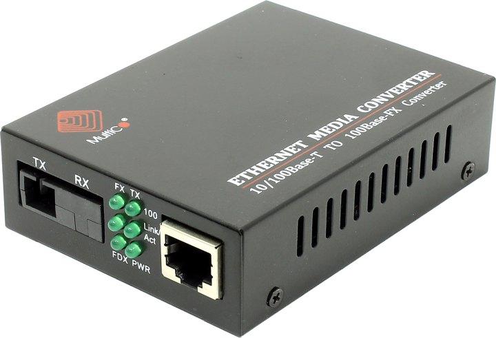 Конвертер MultiCo MY-MC100A 20km 100Base-TX to 100Base-FX Media Converter (1UTP 1SC SM) - фото 1 - id-p223347534