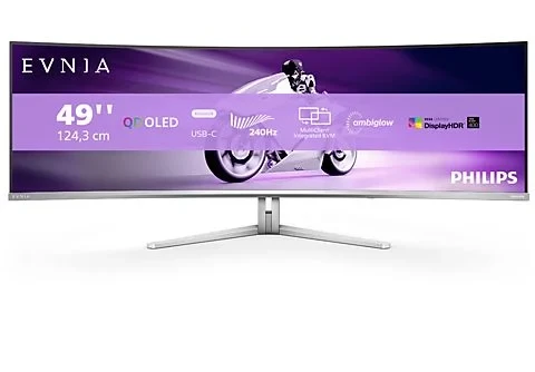 Монитор PHILIPS 49M2C8900 (00/01) LCD 49" 32:9 5120x1440(dualQHD) QD-OLED, Curved, nonGLARE, 240 Hz, 1000 - фото 1 - id-p223347609