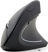 Мышь Wireless MUSW-ERGO-01 Gembird вертикальная 6-клавиш, 800-1600DPI, черная
