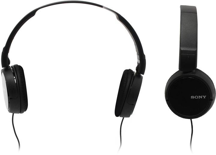 Наушники с микрофоном SONY MDR-ZX110AP Black (шнур 1.2м) - фото 1 - id-p223347682