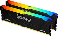 Память DDR4 2x16GB 3200MHz Kingston KF432C16BB2AK2/32 Fury Beast RGB RTL Gaming PC4-25600 CL16 DIMM 288-pin