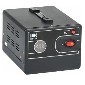 Стабилизатор напряжения IEK Hub 2кВА однофазный черный (IVS21-1-002-13)
