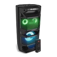 Портативная акустика 2.0 Sven PS-670 SV-020170 черная, 2x32.5 Вт (RMS), BT, FM, USB, microSD, LED-дисплей,