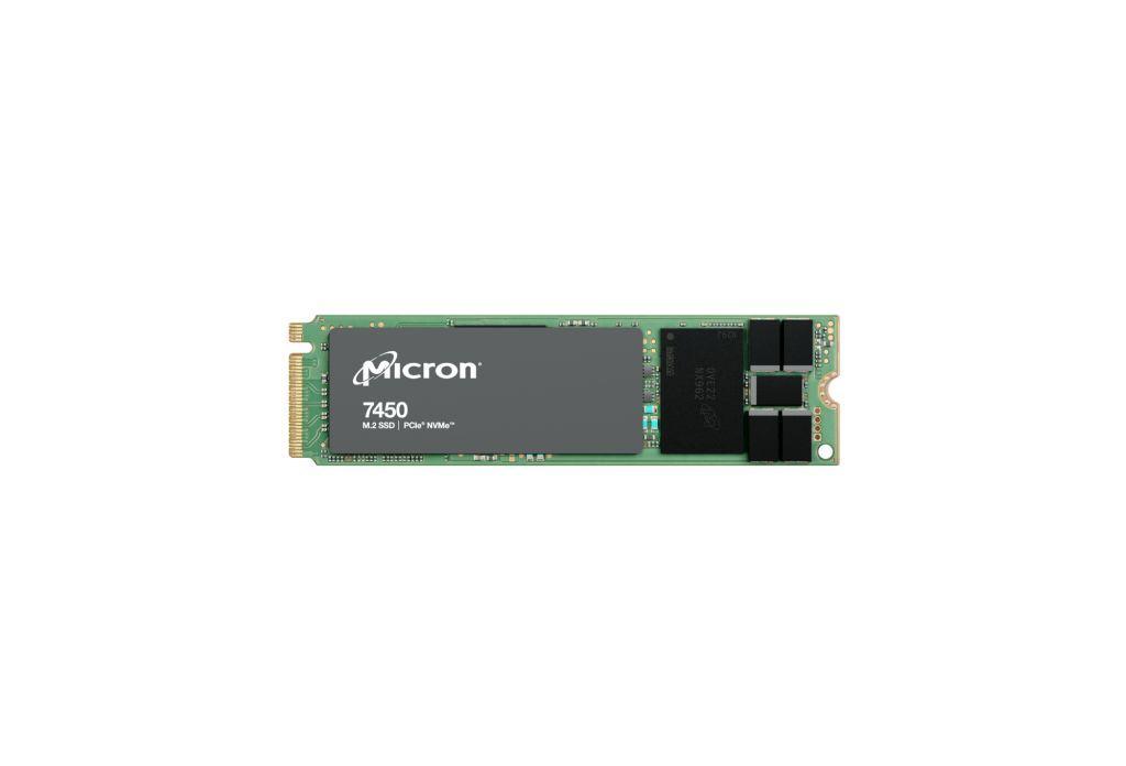 Твердотельный накопитель Micron SSD 7450 MAX, 400GB, M.2(22x80mm), NVMe 1.4, PCIe 4.0 x4, 3D TLC, R/W - фото 1 - id-p223349105