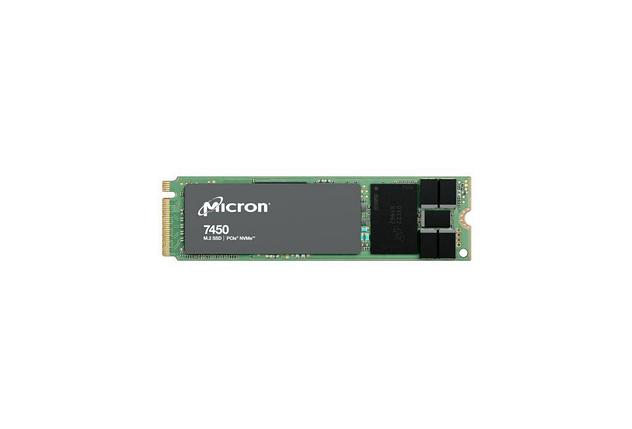 Твердотельный накопитель Micron SSD 7450 MAX, 400GB, M.2(22x80mm), NVMe 1.4, PCIe 4.0 x4, 3D TLC, R/W, фото 2