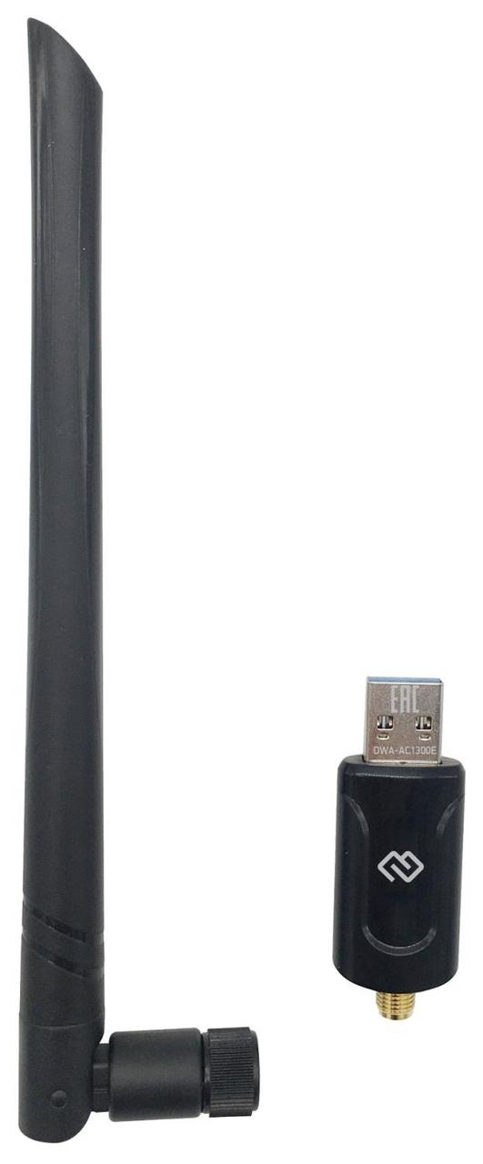 Сетевой адаптер WiFi Digma DWA-AC1300E AC1300 USB 3.0 (ант.внеш.съем) 1ант. (упак.:1шт) - фото 1 - id-p223348711