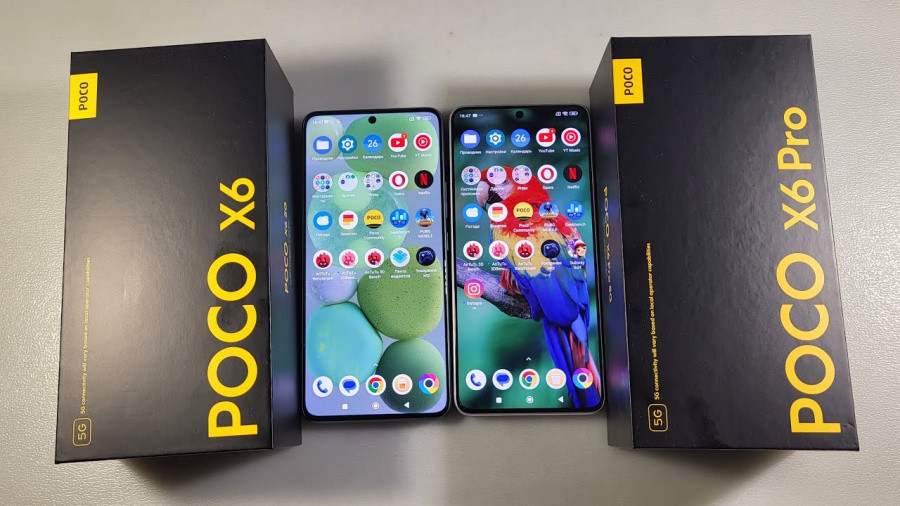 Смартфон XIAOMI POCO X6 5G 8/256Gb Blue - фото 1 - id-p223348878