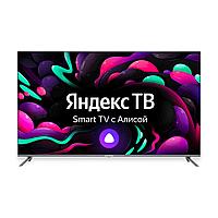 Телевизор LED Starwind 58" SW-LED58UG401 Яндекс.ТВ Frameless стальной 4K Ultra HD 60Hz DVB-T DVB-T2 DVB-C