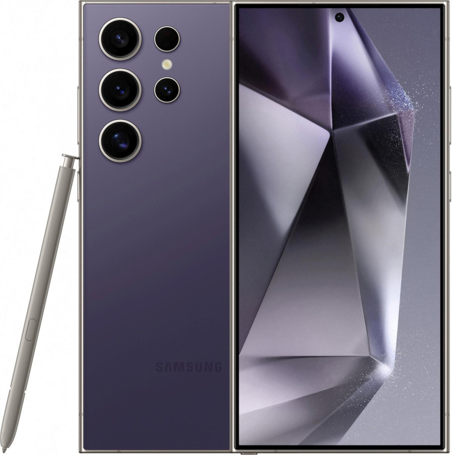 Смартфон Samsung SM-S928B Galaxy S24 Ultra 5G 512Gb 12Gb фиолетовый титан моноблок 3G 4G 2Sim 6.8" 1440x3120 - фото 1 - id-p223348925