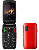 Телефон сотовый F+ Ezzy Trendy 1 Red, 2.4'' 240х320, 256MHz, 1 Core, 32MB RAM, 32MB, up to 16GB flash,