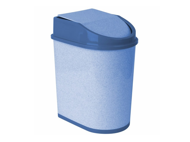 Контейнер для мусора 8л (бежевый мрамор) IDEA - фото 1 - id-p223349879