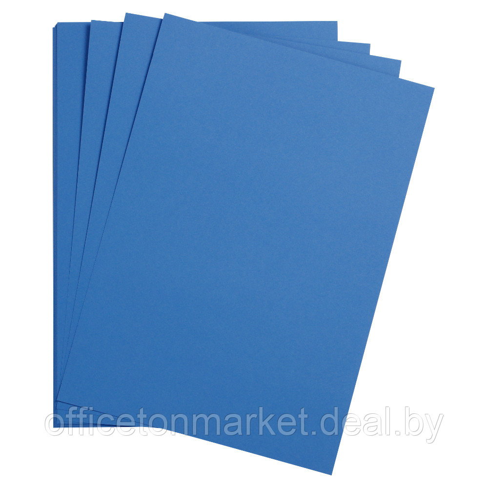 Бумага цветная "Maya", 50x70 см, 270 г/м2, темно-синий - фото 1 - id-p222231649