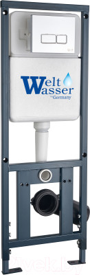 Унитаз подвесной с инсталляцией WeltWasser Marberg 410 + Nesenbach 004 GL-WT + Mar 410 SE - фото 3 - id-p223352772