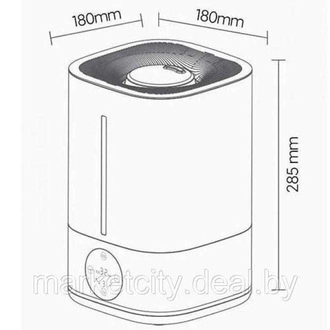 УВЛАЖНИТЕЛЬ ВОЗДУХА LYDSTO HUMIDIFIER F200S (EU) - фото 3 - id-p217558789