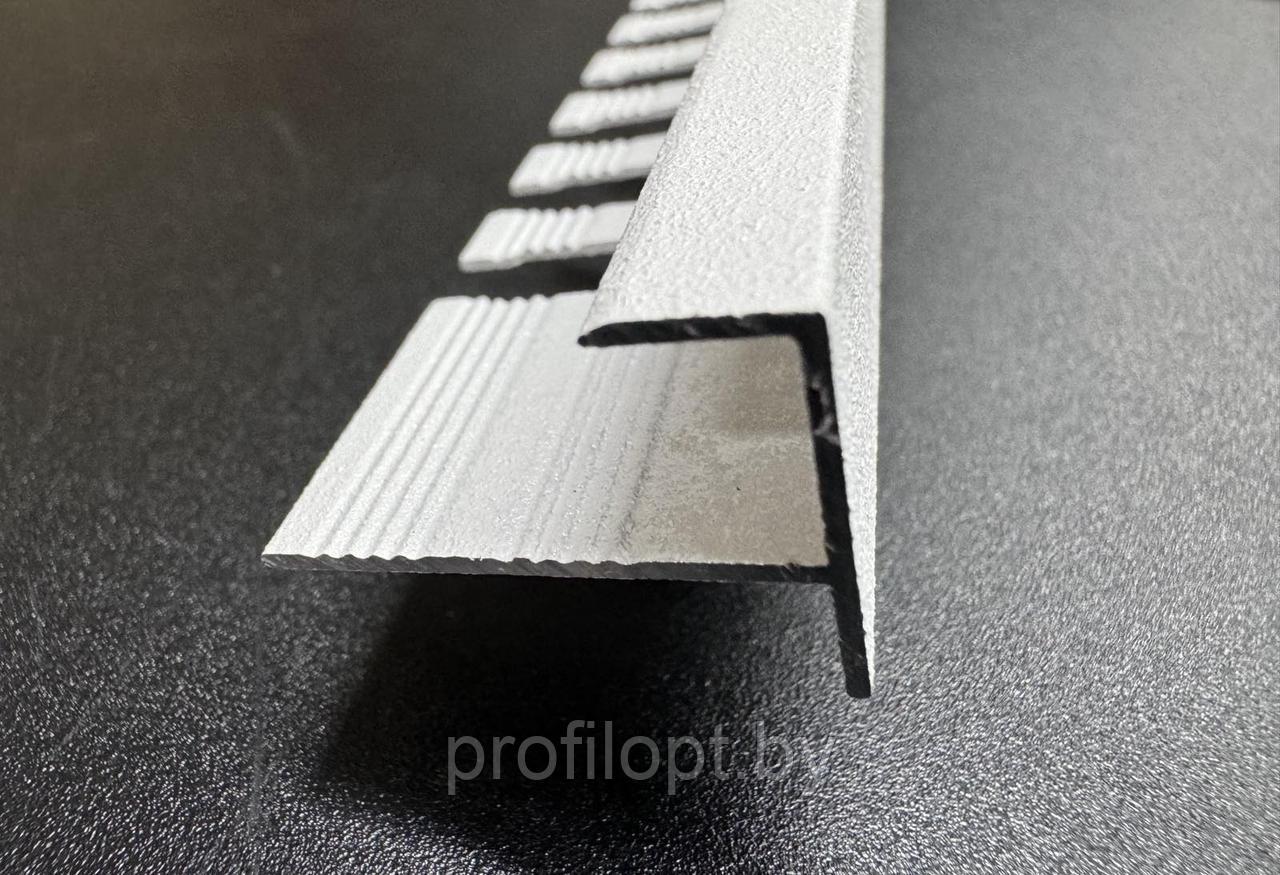 F профиль для плитки алюминиевый БЕЛЫЙ. 10 мм, 270 см - фото 1 - id-p223354566