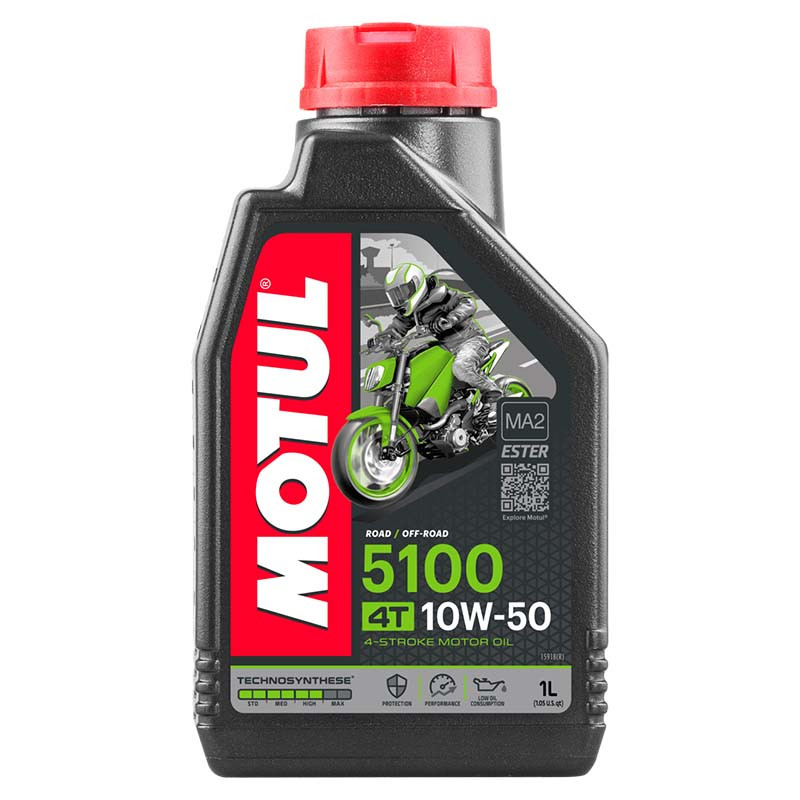 Масло моторное полусинтетика Motul 5100 10W50 4T, 4 литра - фото 1 - id-p223355137