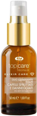 Масло для волос Lisap Top Care Repair Elixir Care для сияния истощённых волос - фото 1 - id-p223355508