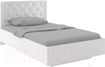 Полуторная кровать Rinner Тиффани М40 с ПМ и каретной стяжкой 120x200 - фото 1 - id-p223354461