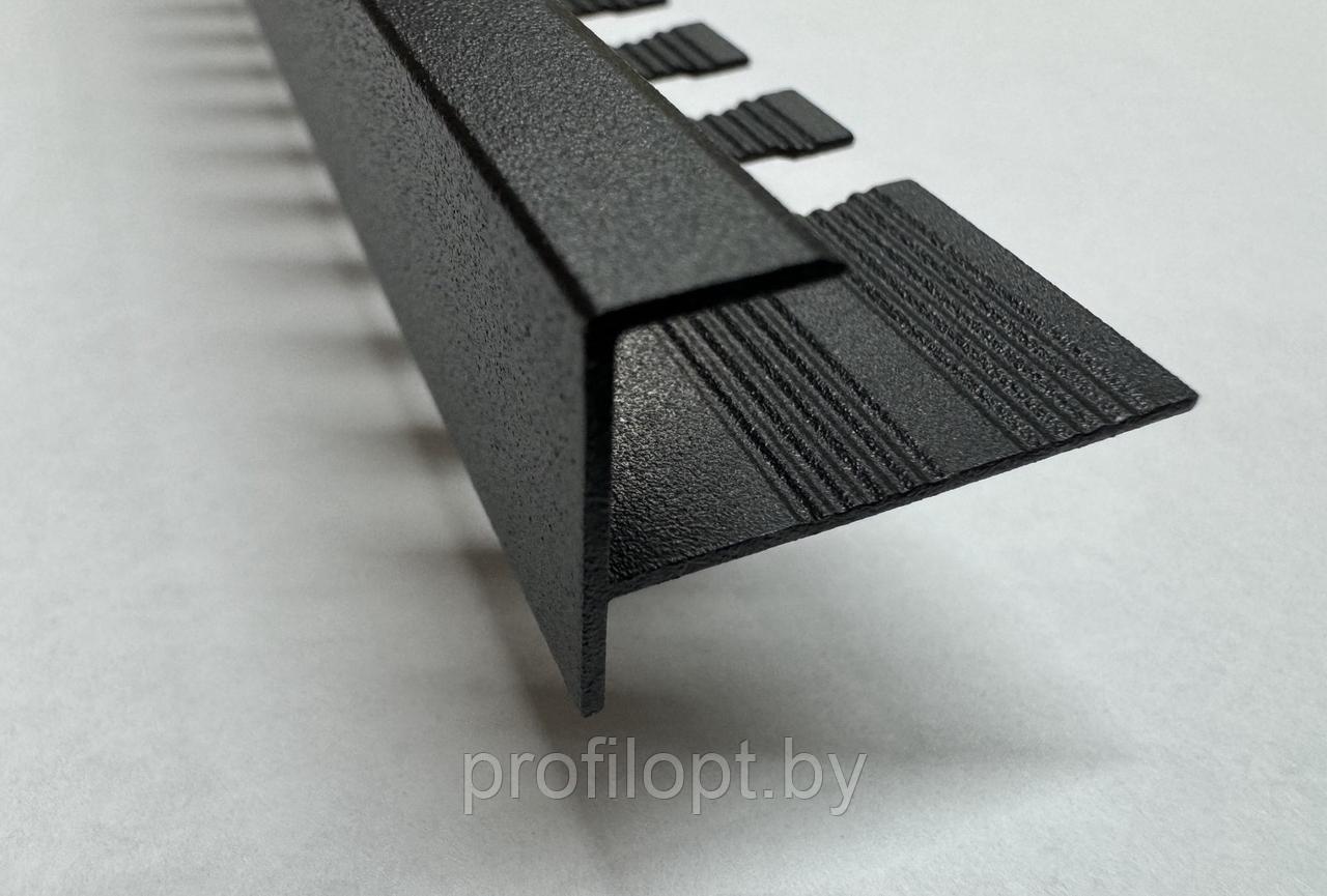 F профиль для плитки алюминиевый ЧЕРНЫЙ. 10 мм, 270 см - фото 3 - id-p223355379