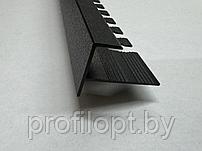 F профиль для плитки алюминиевый ЧЕРНЫЙ. 10 мм,  270 см