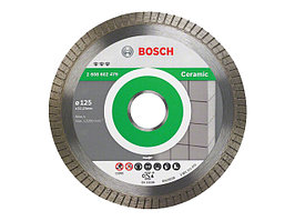 Алмазный круг 125х22 мм по керамике Turbo BEST FOR CERAMIC EXTRA-CLEAN BOSCH ( сухая резка)