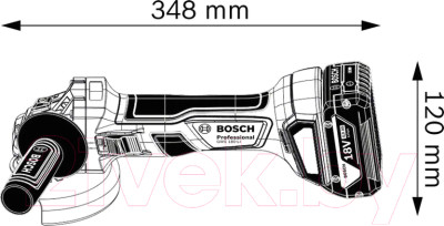 Профессиональная угловая шлифмашина Bosch GWS 180-LI - фото 5 - id-p223355337