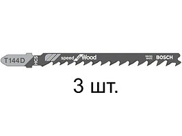 Пилка лобз. по дереву T144D (3 шт.) BOSCH (пропил прямой, грубый, быстрый рез)