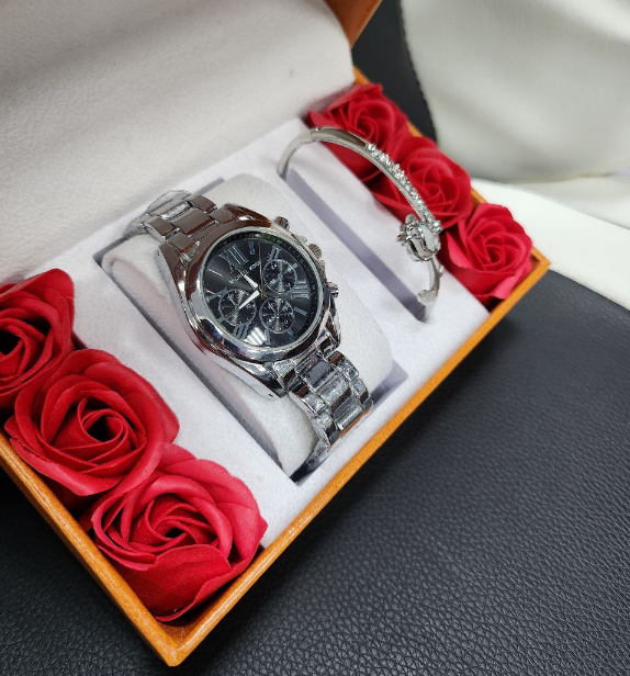 Подарочный набор часы, браслет, мыльные розы - фото 7 - id-p223362555