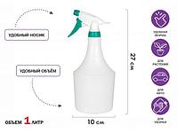 Опрыскиватель ручной 1л с пульверизатором, PERFECTO LINEA