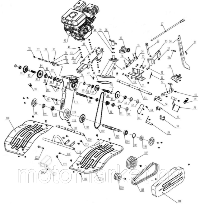 kultivatora FM 653 M motomarket.by