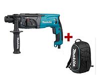 Перфоратор MAKITA HR 2470 в чем. + АКЦИЯ рюкзак (Рюкзак PGH-190100 в ПОДАРОК!)