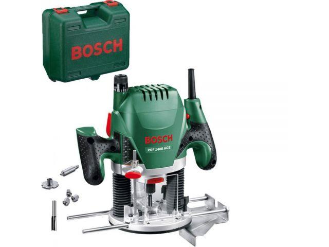 Фрезер вертикальный BOSCH POF 1400 AСE в чем. (1400 Вт, цанга 6/8 мм, 28000 об/мин, регул. об.) - фото 1 - id-p207585617