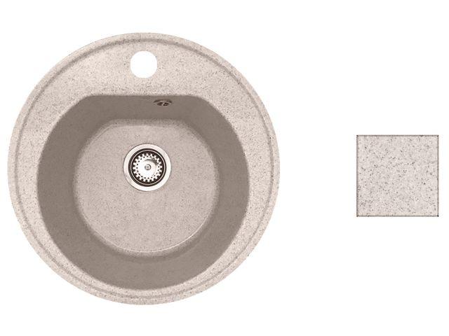 Мойка кухонная из искусственного камня RICHI гранит 510х510 мм, AV Engineering - фото 1 - id-p207585649