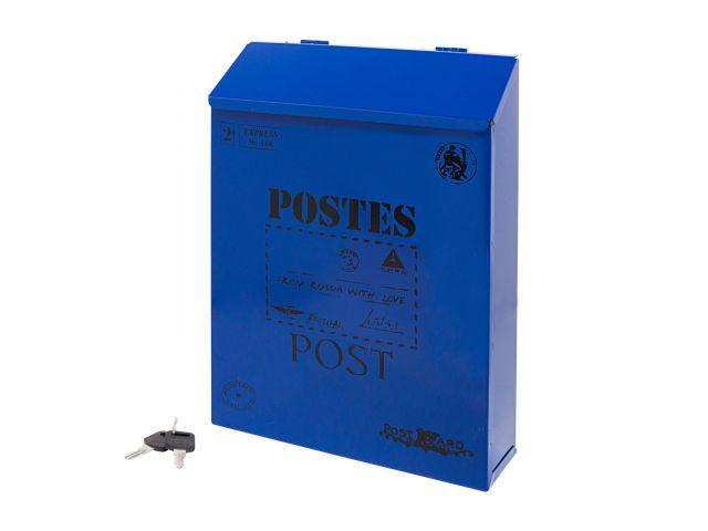 Ящик почтовый АЛЛЮР №3010 синий (УЗК) - фото 1 - id-p220368900