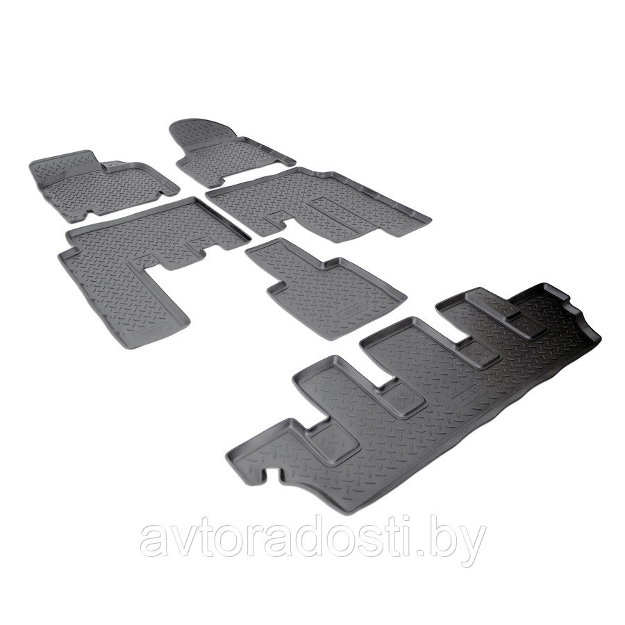 Коврики в салон для Dodge Caravan / Chrysler Voyager (2000-2007) 7 мест / Караван / Вояджер (Norplast)