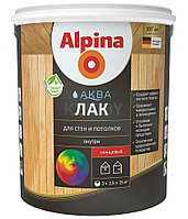 Alpina АКВА Лак для стен и потолков глянц. 0,9л / 0,90кг