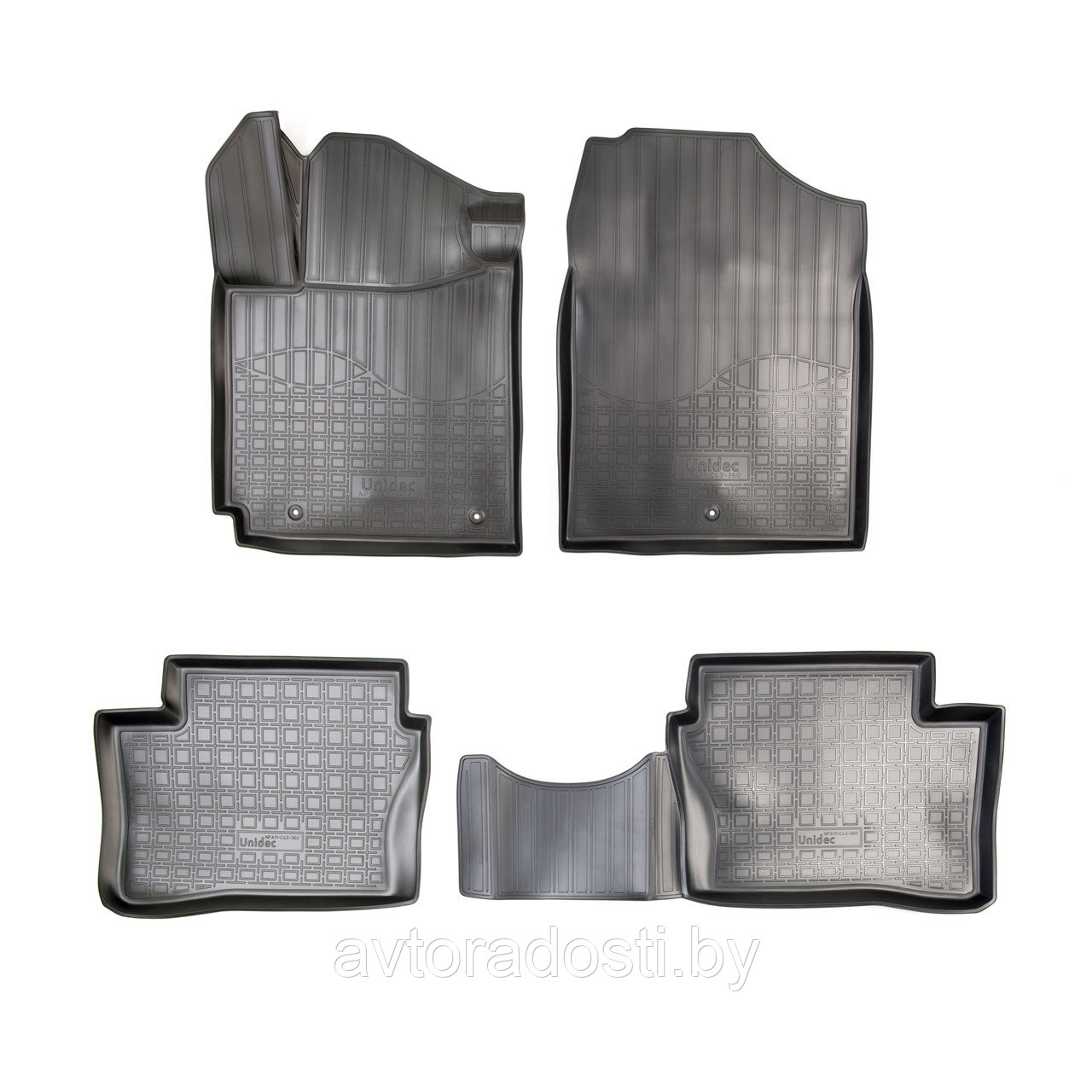 Ковры в салон для Kia Picanto (2017-) 3D / Киа Пиканто (Norplast)