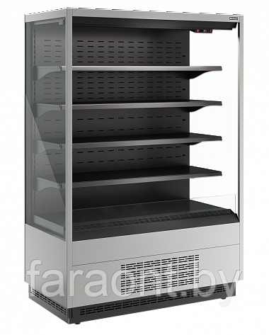 Витрина холодильная пристенная Carboma FC20-07 VM 1,0-2 0030 бок металл с зеркалом (9006-9005) 0...+7 - фото 2 - id-p223379431
