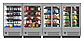Витрина холодильная пристенная Carboma FC20-07 CUBЕ 2 VM 1,0-2 0030 бок металл с зеркалом (9006-9005) 0...+7, фото 3