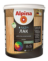 Alpina АКВА Лак для стен и потолков шелк.-мат. 2,5л / 2,50кг