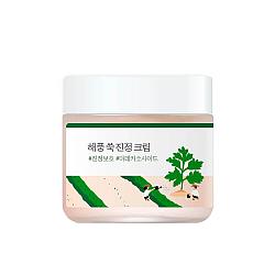 80 МЛ! Лёгкий успокаивающий крем с полынью Round Lab Mugwort Calming Cream