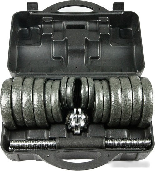 Набор гантелей Ametist металлические в чемодане 30 кг - фото 1 - id-p223379867