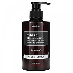 KUNDAL Шампунь Honey & Macadamia Shampoo White Musk, 500 мл