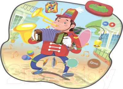 Музыкальная игрушка Знаток Звуковой 2 в 1 автобус-зоопарк и человек-оркестр / SLW9821/39895 - фото 2 - id-p223380547