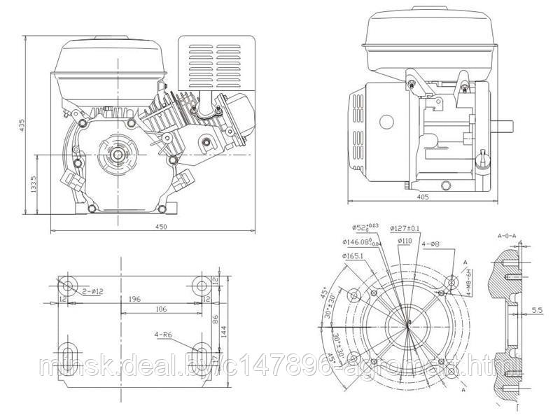 Двигатель STARK GX450Е (вал 25мм) 17лс - фото 6 - id-p165460444